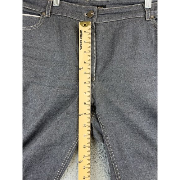 ESCADA Women's Size 46 US 18 Gray Straight Leg Slacks Dress - Picture 5 of 11